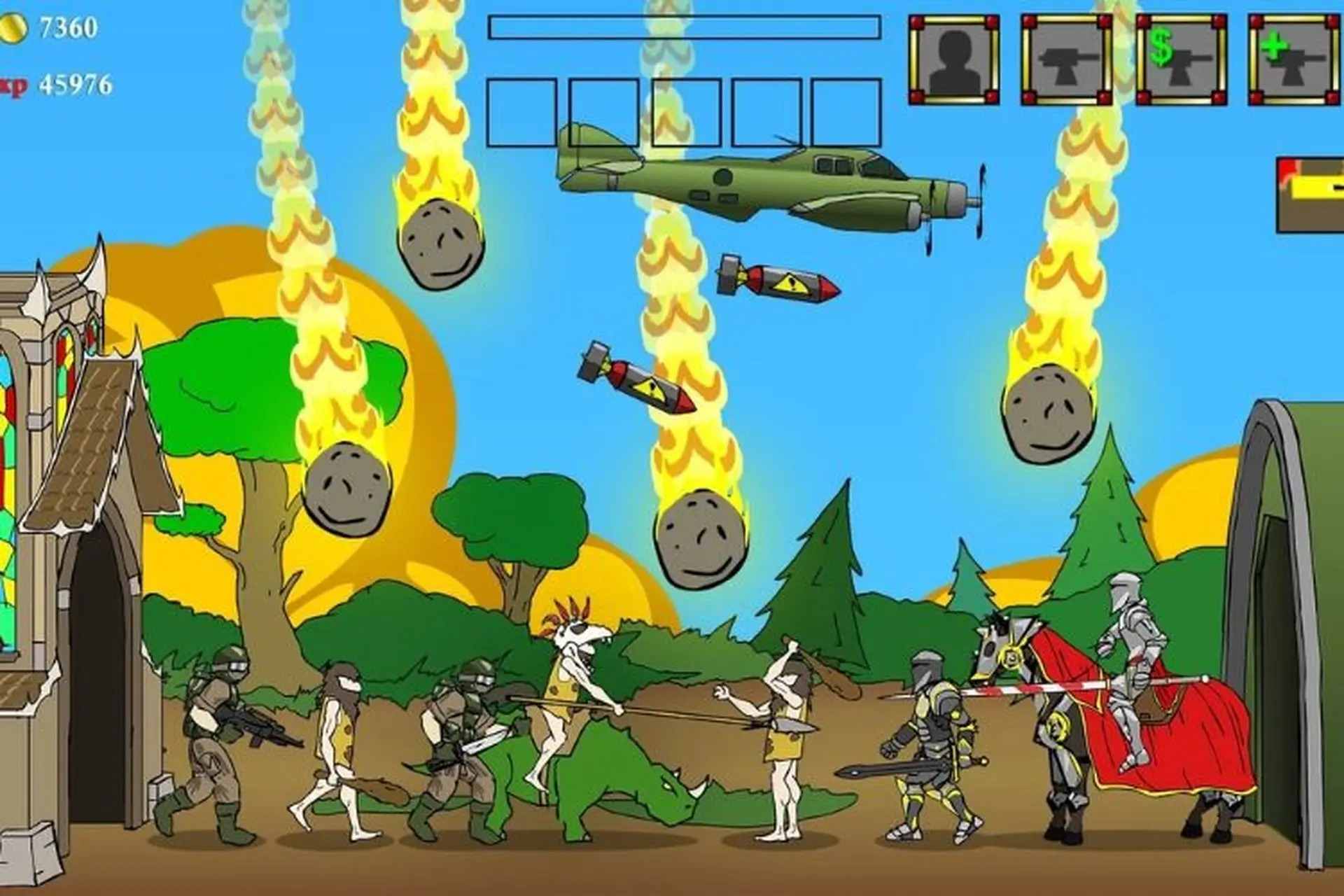 Cách tải Cuộc chiến xuyên thế kỷ (Age of War) - Game chiến thuật 2D trên điện thoại