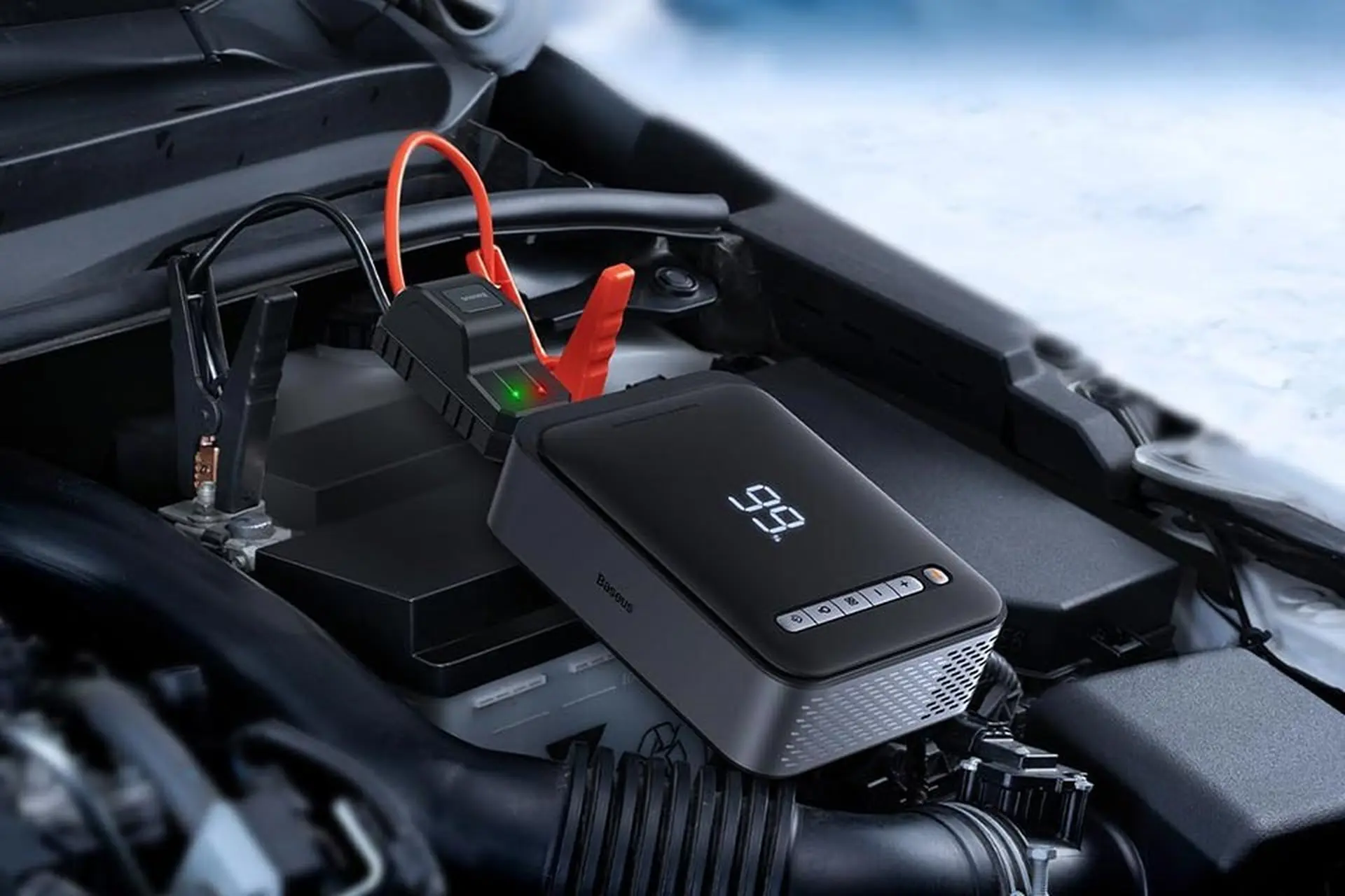 Khám phá Baseus 2-in-1 Jump Starter: Chiếc bơm lốp đa năng kiêm kích bình ô tô