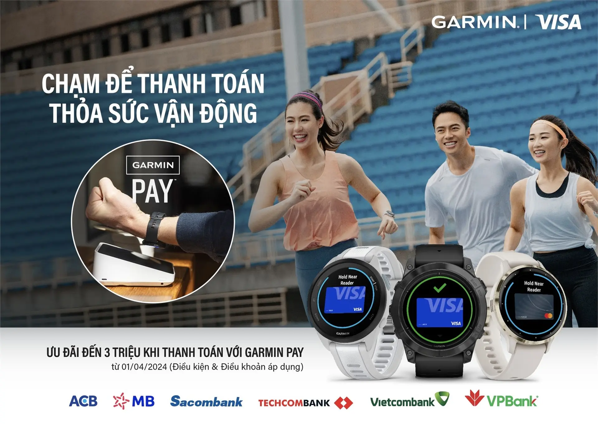 Thanh toán Garmin Pay, nhận thêm ưu đãi