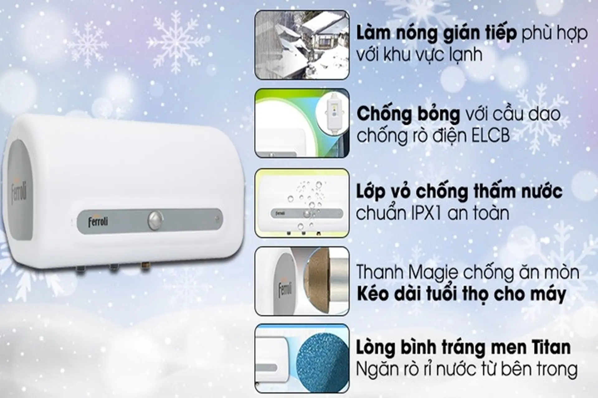 Cách sử dụng máy nước nóng Ferroli hiệu quả và những tiêu chí chọn mua máy nước nóng Ferroli