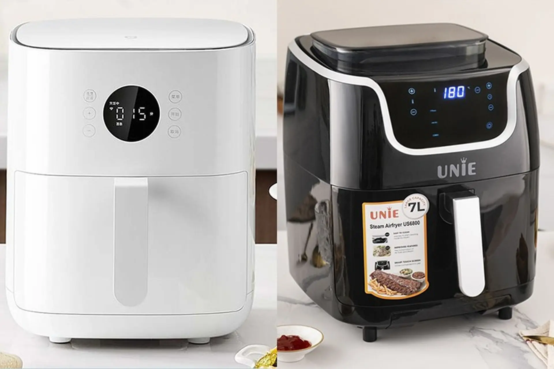 So sánh nồi chiên không dầu Unie và Xiaomi chi tiết dựa trên nhiều khía cạnh