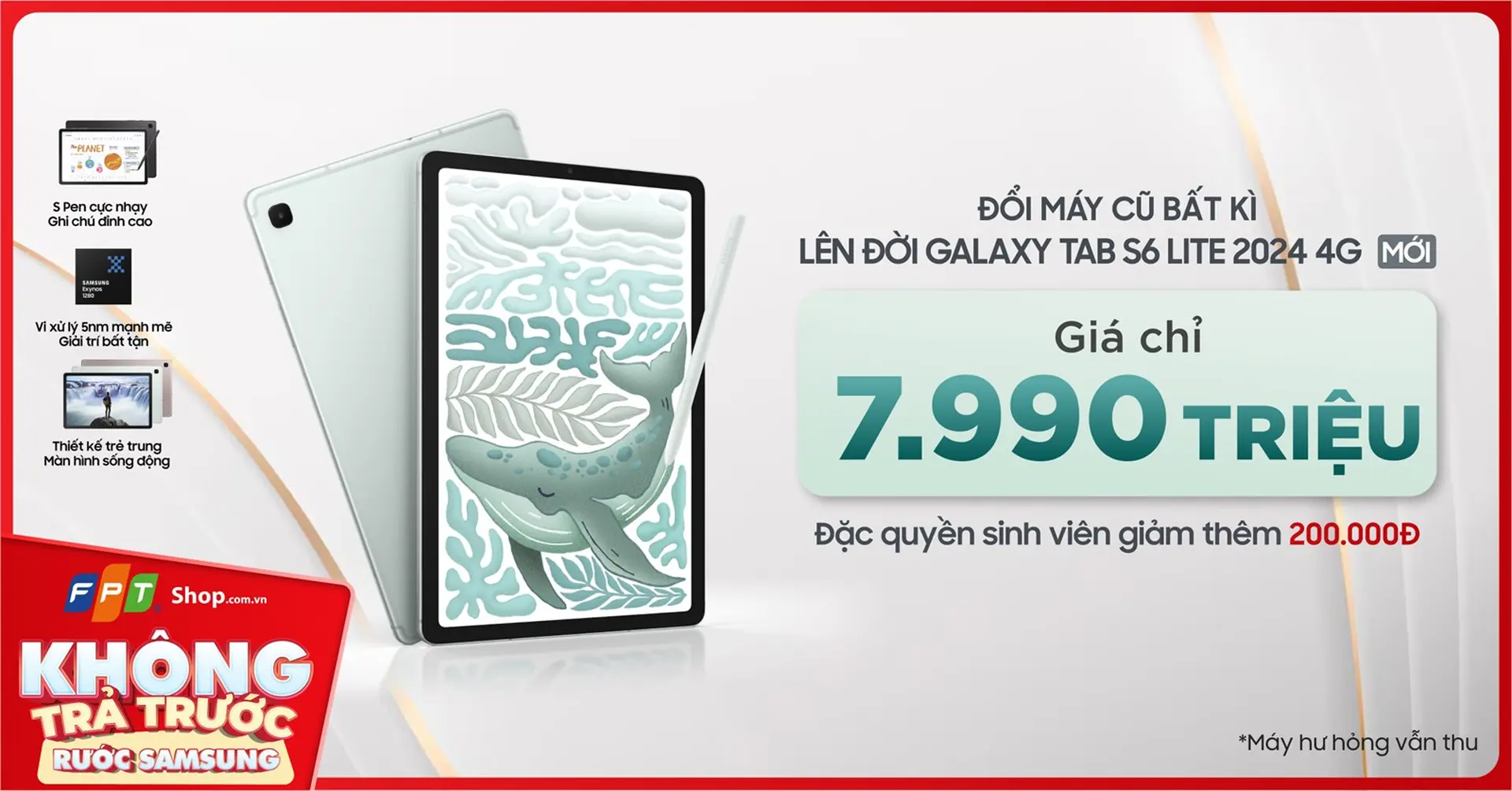 Các ưu đãi đặc quyền dành cho khách hàng khi mua Galaxy Tab S6 Lite mới