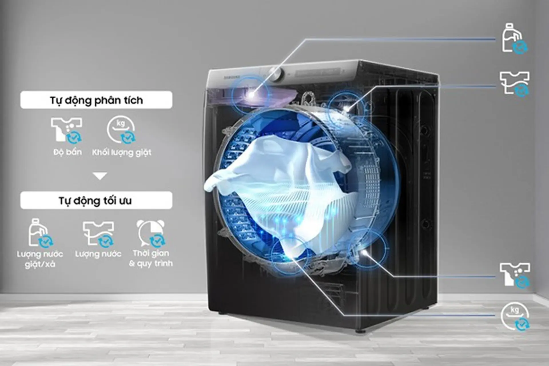 Tổng hợp 5+ công nghệ máy giặt Samsung hiện đại và tiện lợi nhất trong năm 2024