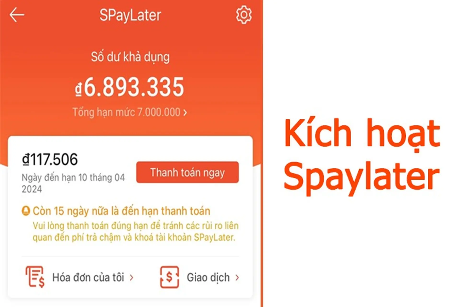 Hướng dẫn cách đăng ký và kích hoạt SPayLater Shopee