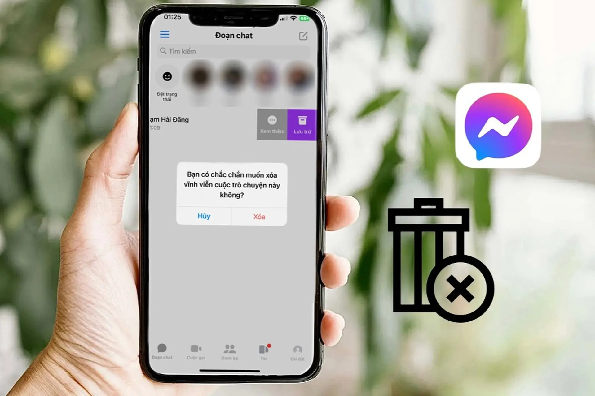 Xóa toàn bộ cuộc trò chuyện trên Messenger 2 bên không hề khó với hướng dẫn sau