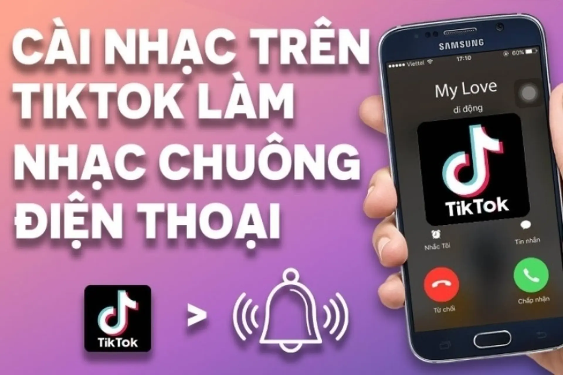 Cách cài nhạc chuông cho Samsung từ TikTok đơn giản, dễ dàng thao tác