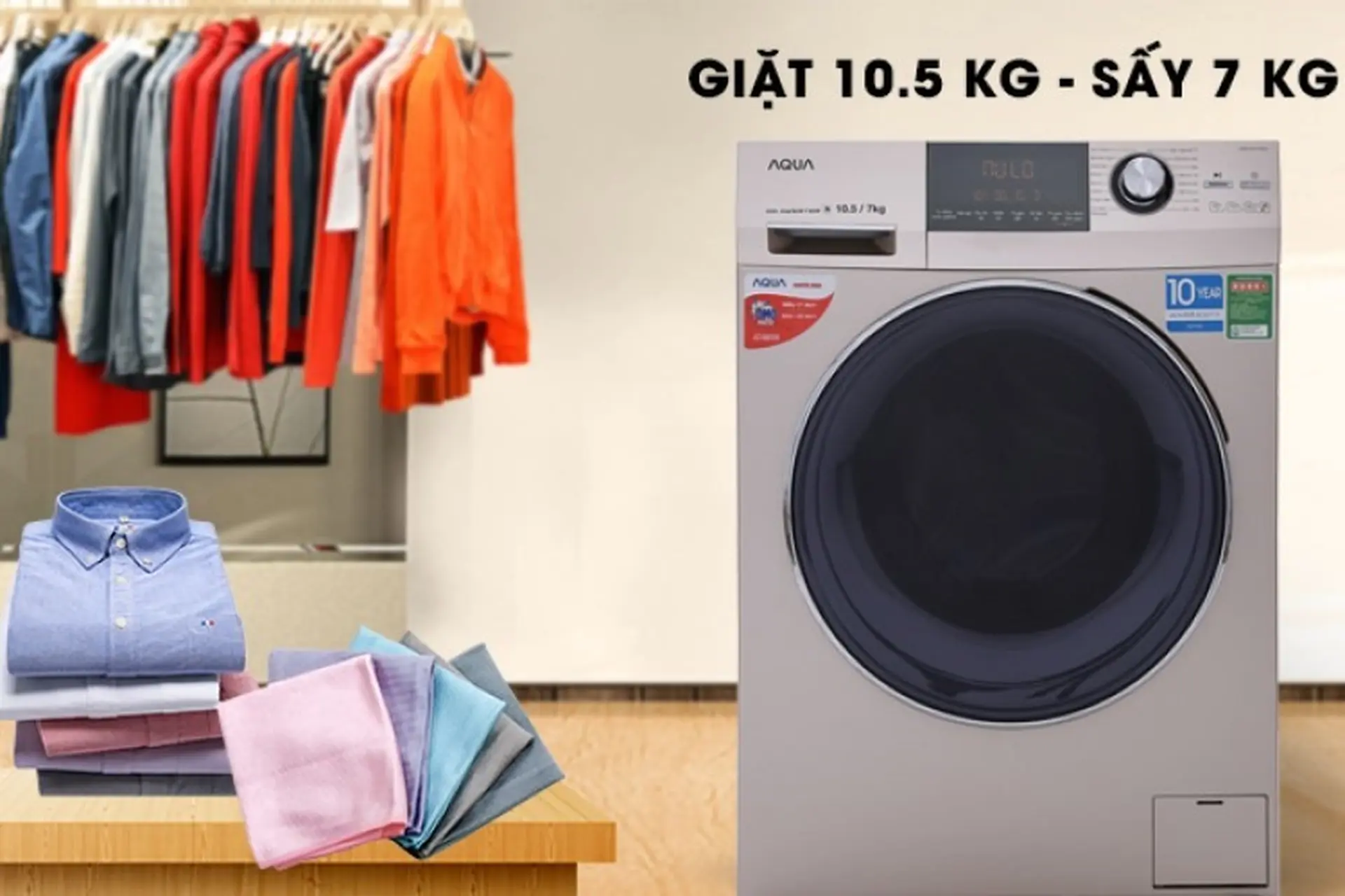 Hướng dẫn cách sấy đồ bằng máy giặt AQUA cực đơn giản và chi tiết cho mọi người