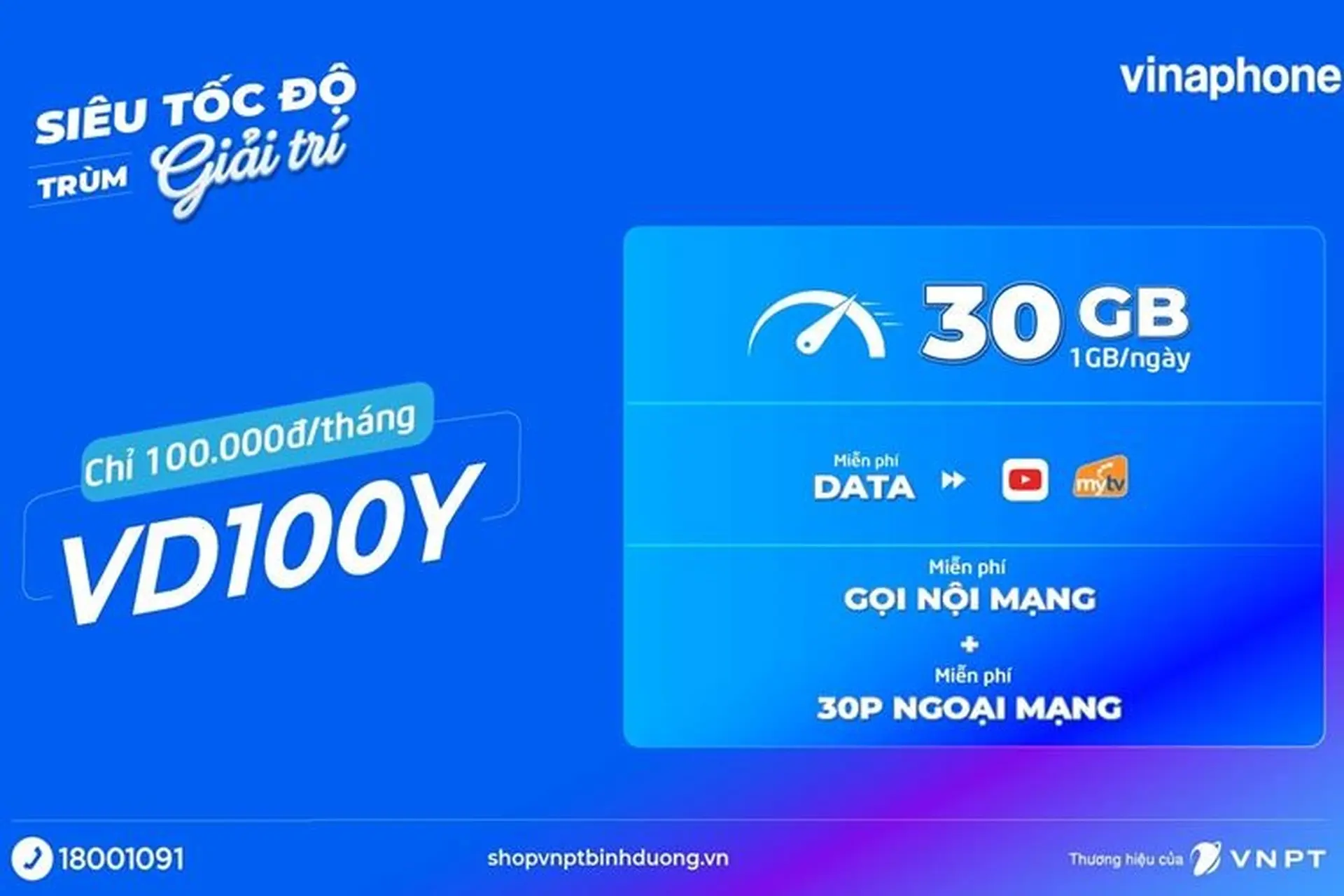 Gợi ý cách đăng ký gói cước VD100Y VinaPhone để sử dụng YouTube và lướt web thả ga