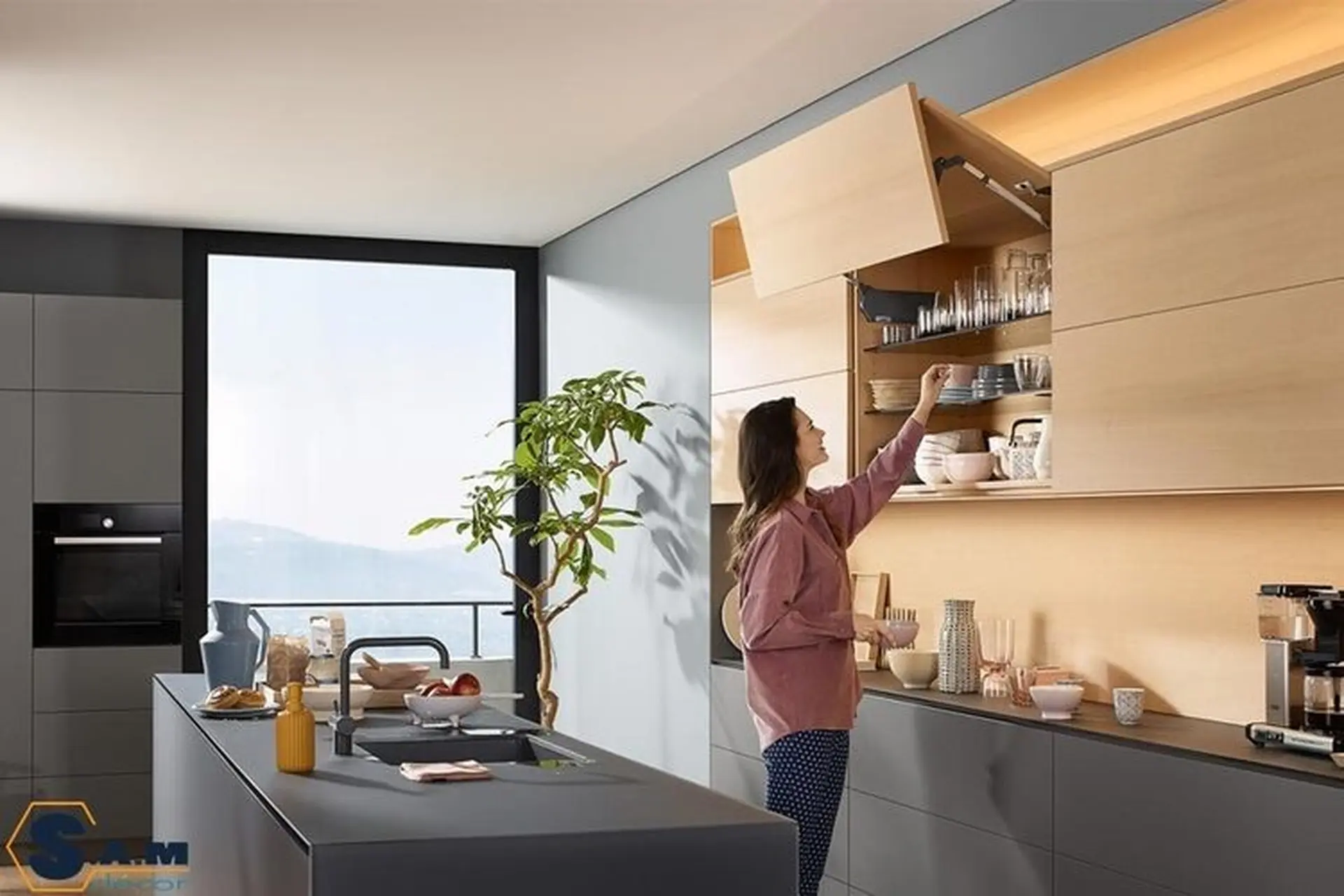 Hướng dẫn lắp tay nâng blum cho căn bếp của bạn thêm hiện đại và sang trọng