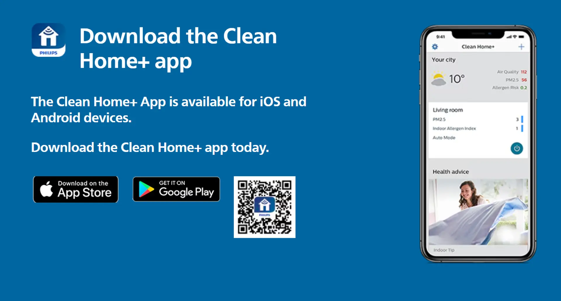 Clean Home+ (Air+): Ứng dụng thông minh của Philips giúp nâng cao chất lượng không khí