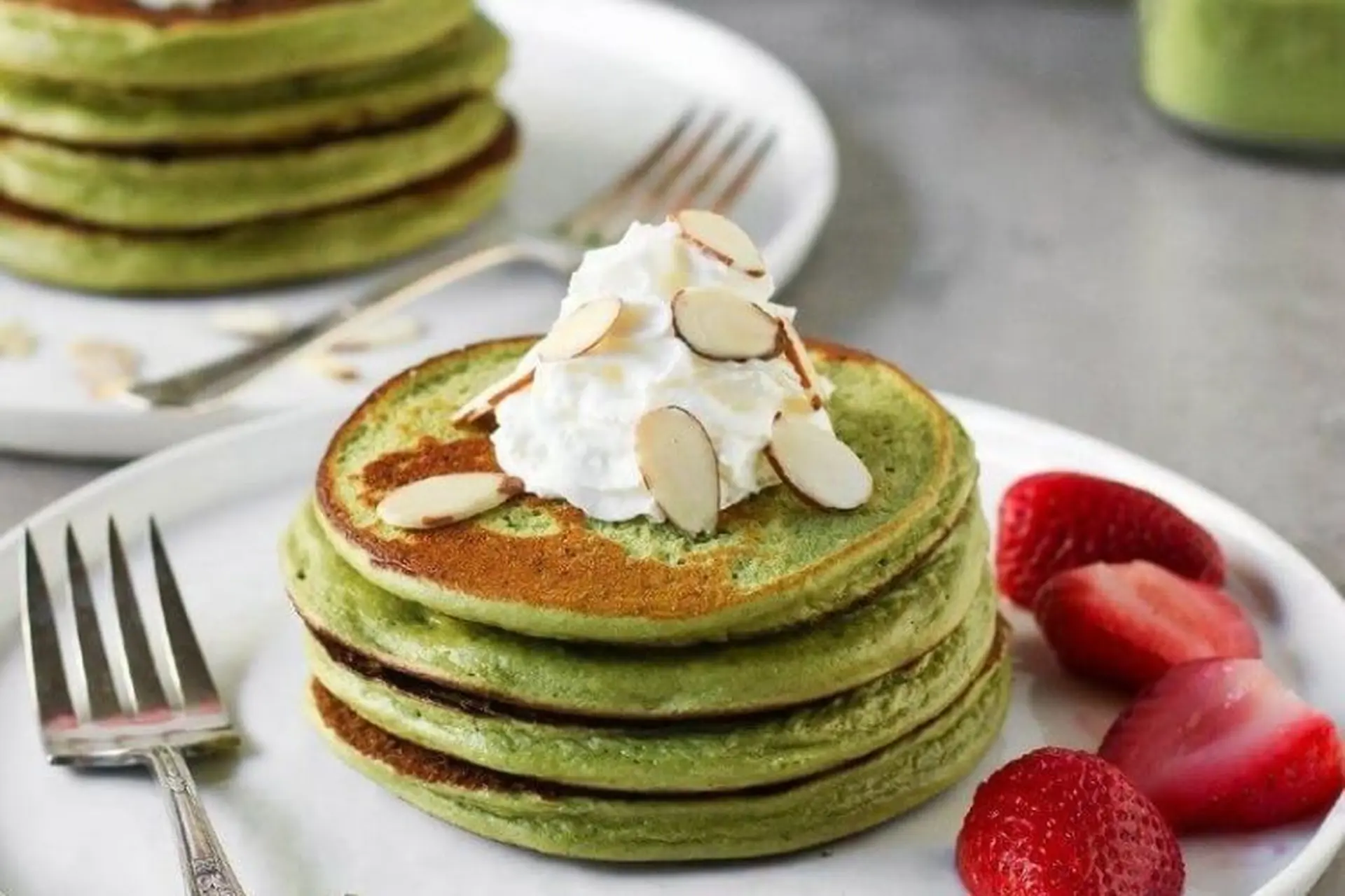 Cách làm pancake trà xanh nguyên cám bằng chảo chống dính và các loại pancake tốt cho sức khỏe
