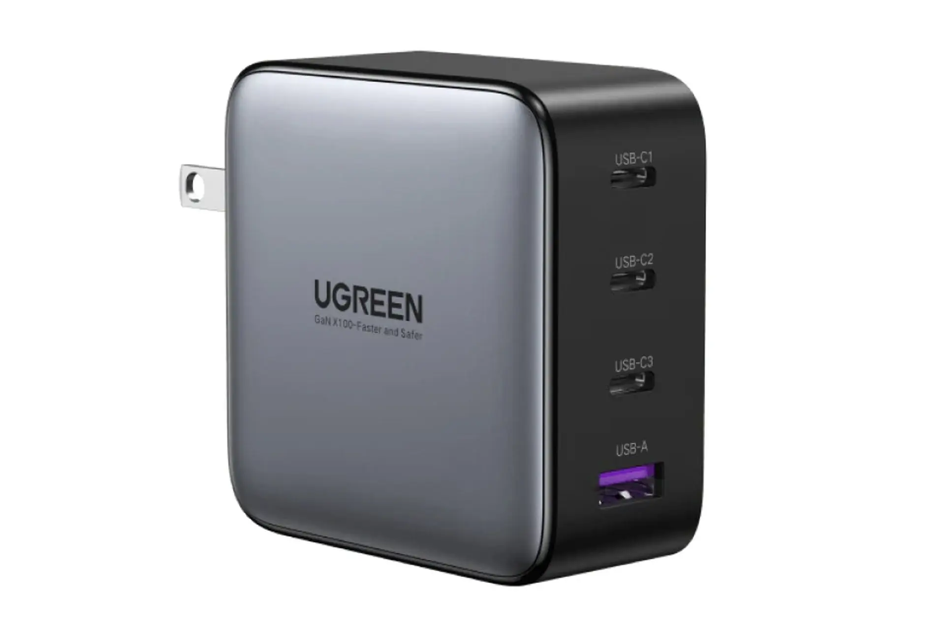 Củ sạc nhanh 3 cổng Ugreen GaN 100W (2 USB-C + USB-A) 40737