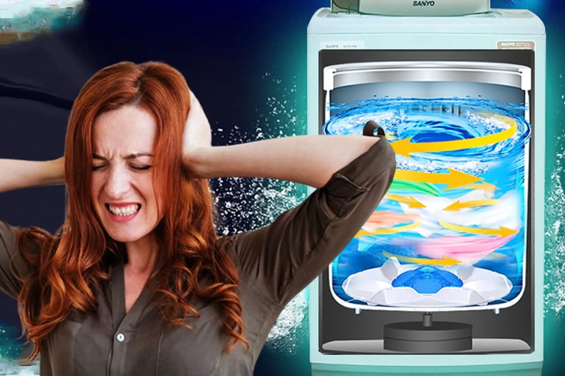 Máy giặt Sanyo vắt kêu to vì sao? 5 nguyên nhân gây lỗi phổ biến và cách khắc phục nhanh