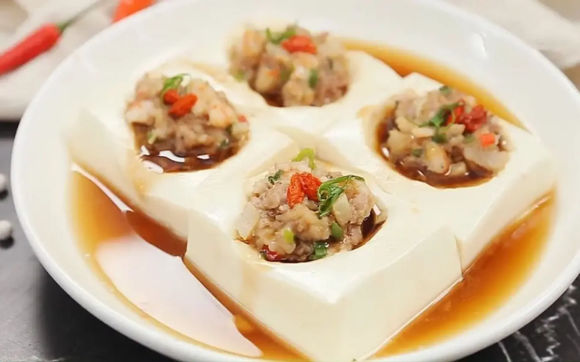 Mách bạn công thức đậu hũ hấp nấm chay thơm ngon, thanh đạm, đơn giản, nhanh chóng