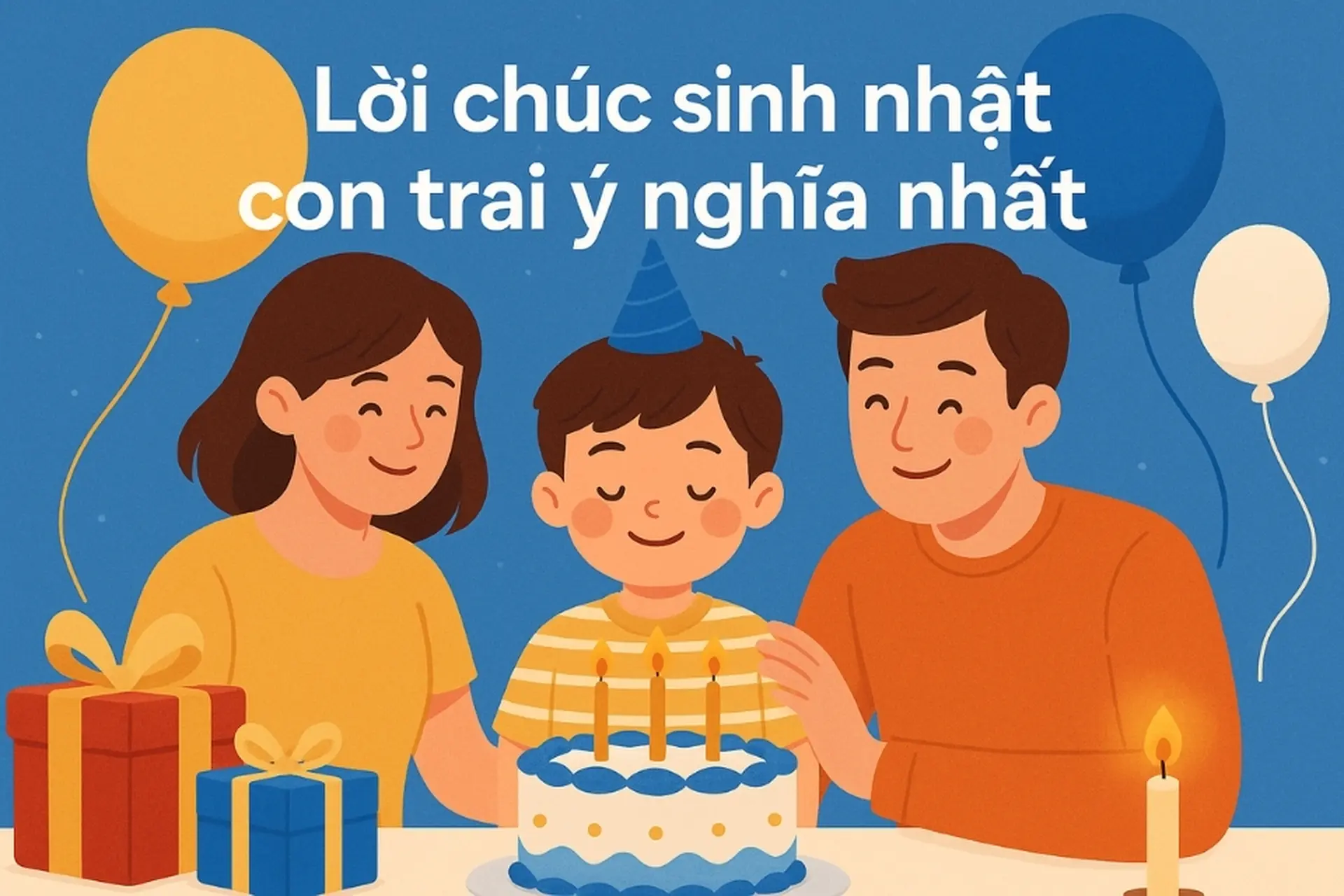 Tuyển tập lời chúc sinh nhật con trai đầy cảm xúc và ý nghĩa cho từng độ tuổi