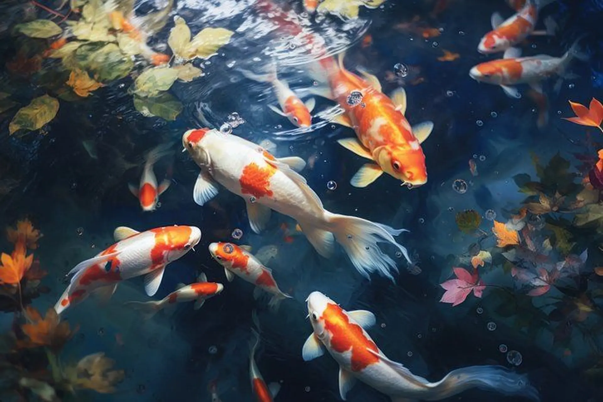 Tổng hợp hình nền cá koi đẹp mắt có ý nghĩa về mặt phong thủy, mang lại may mắn cho bạn