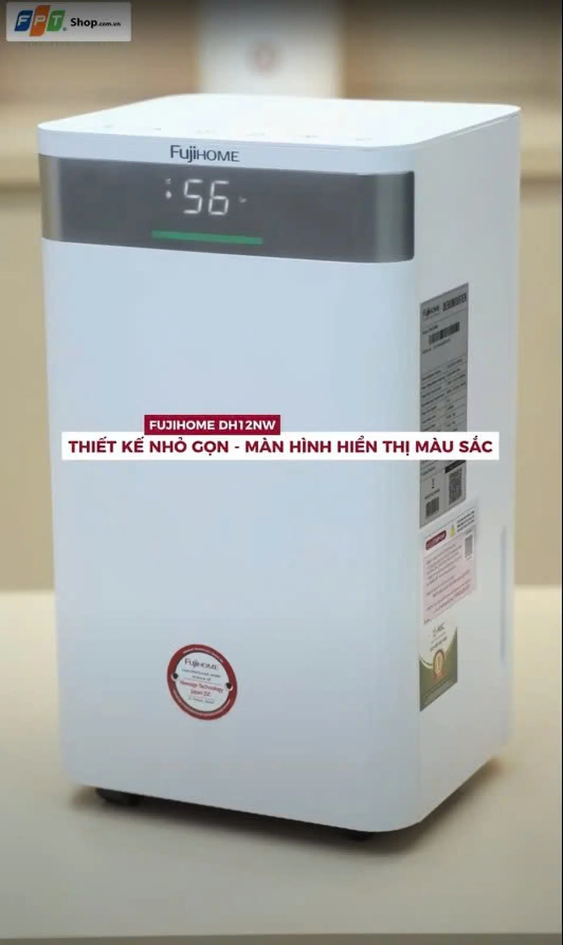 Máy hút ẩm 12 lít Fujihome DH12NW