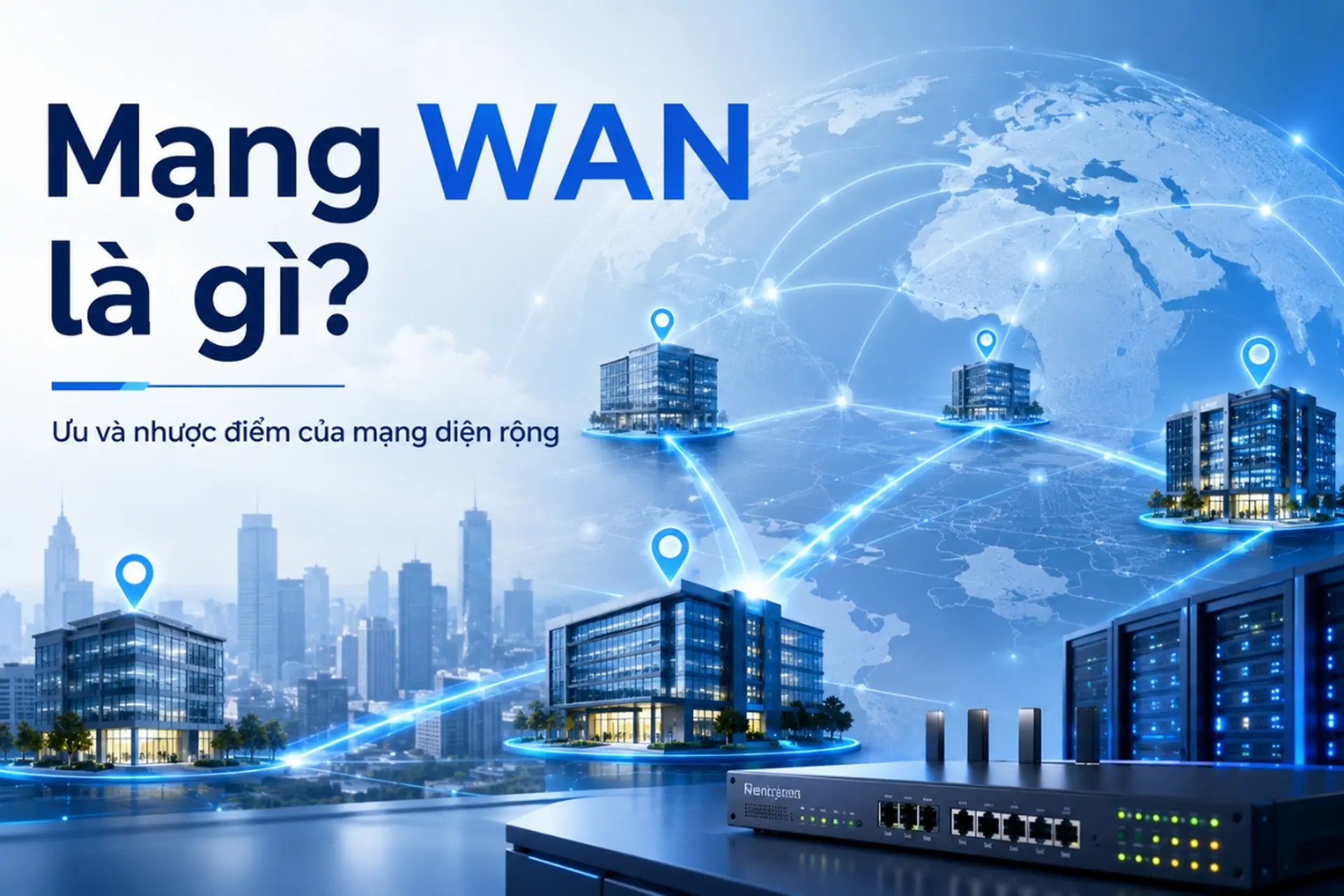 Mạng WAN là gì? Ưu và nhược điểm của mạng diện rộng