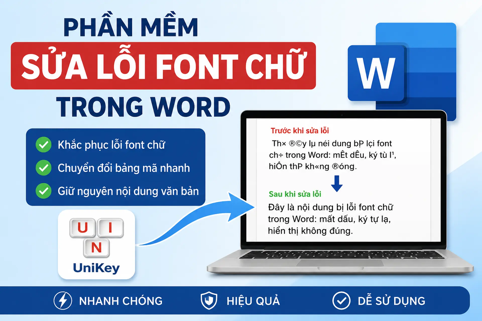Hướng dẫn sử dụng phần mềm sửa lỗi font chữ trong Word siêu tốc, hiệu quả 100% cho dân văn phòng