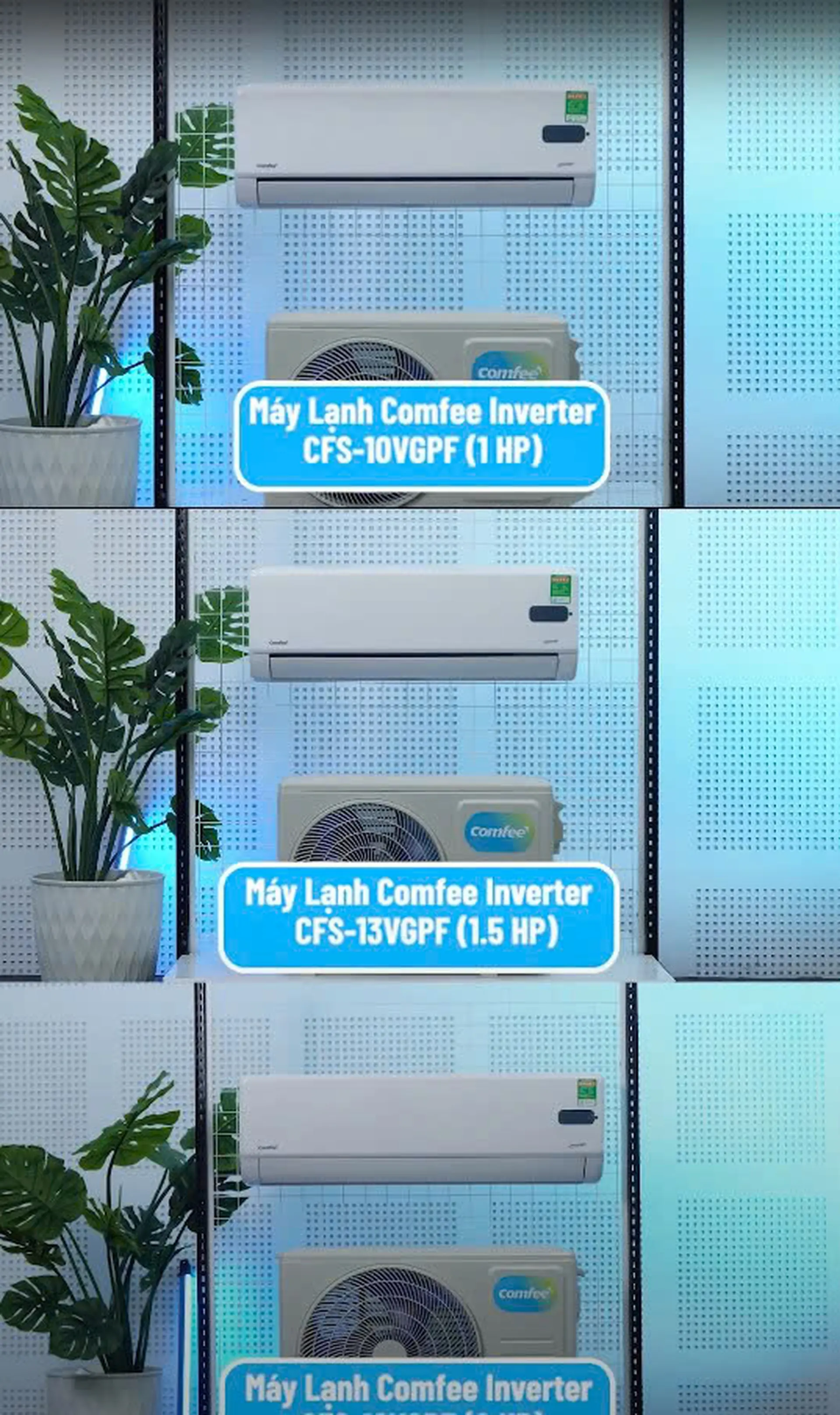 Bộ 3 máy lạnh Comfee Inverter cho mọi nhà!