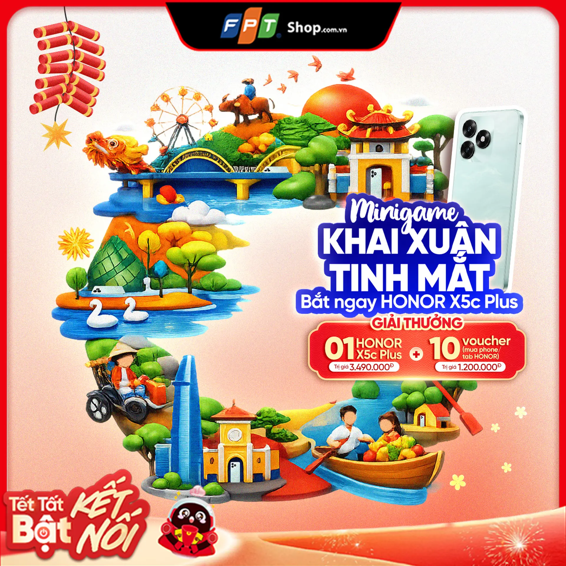 [MINI GAME] KHAI XUÂN TINH MẮT - BẮT NGAY HONOR X5c Plus