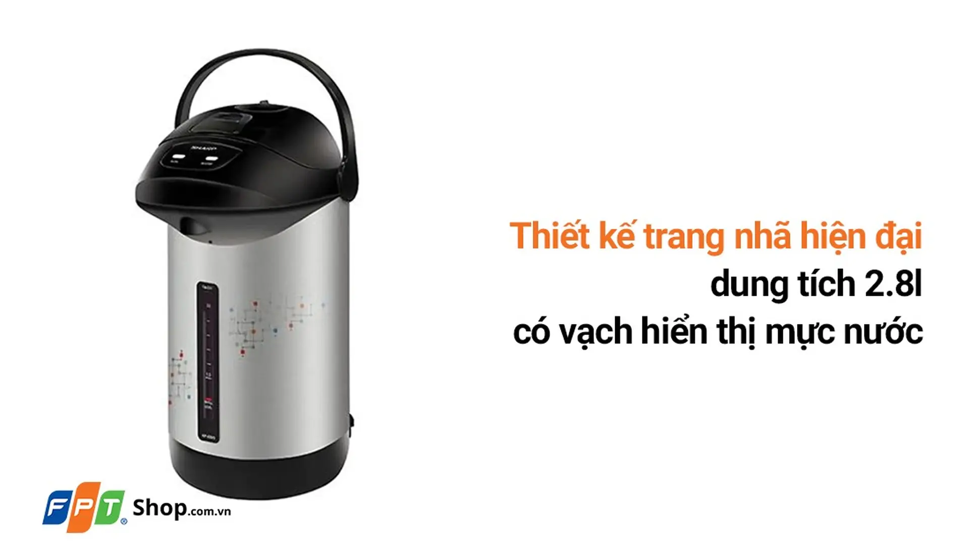 Bình thủy điện Sharp 2.8 lít KP-B28SV-SC