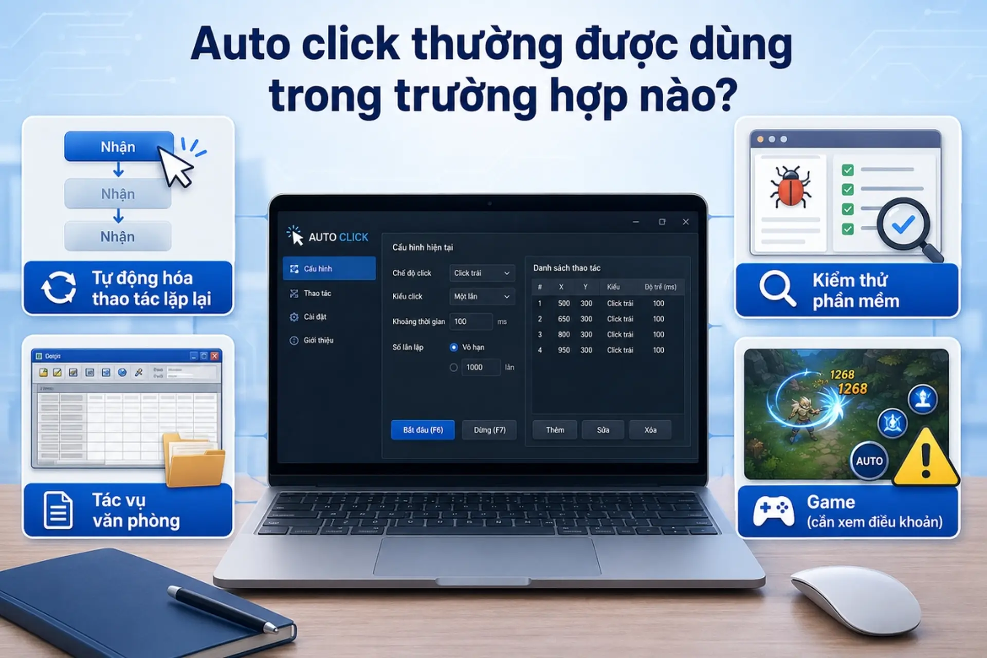 Auto click là gì? Ưu và nhược điểm bạn cần biết