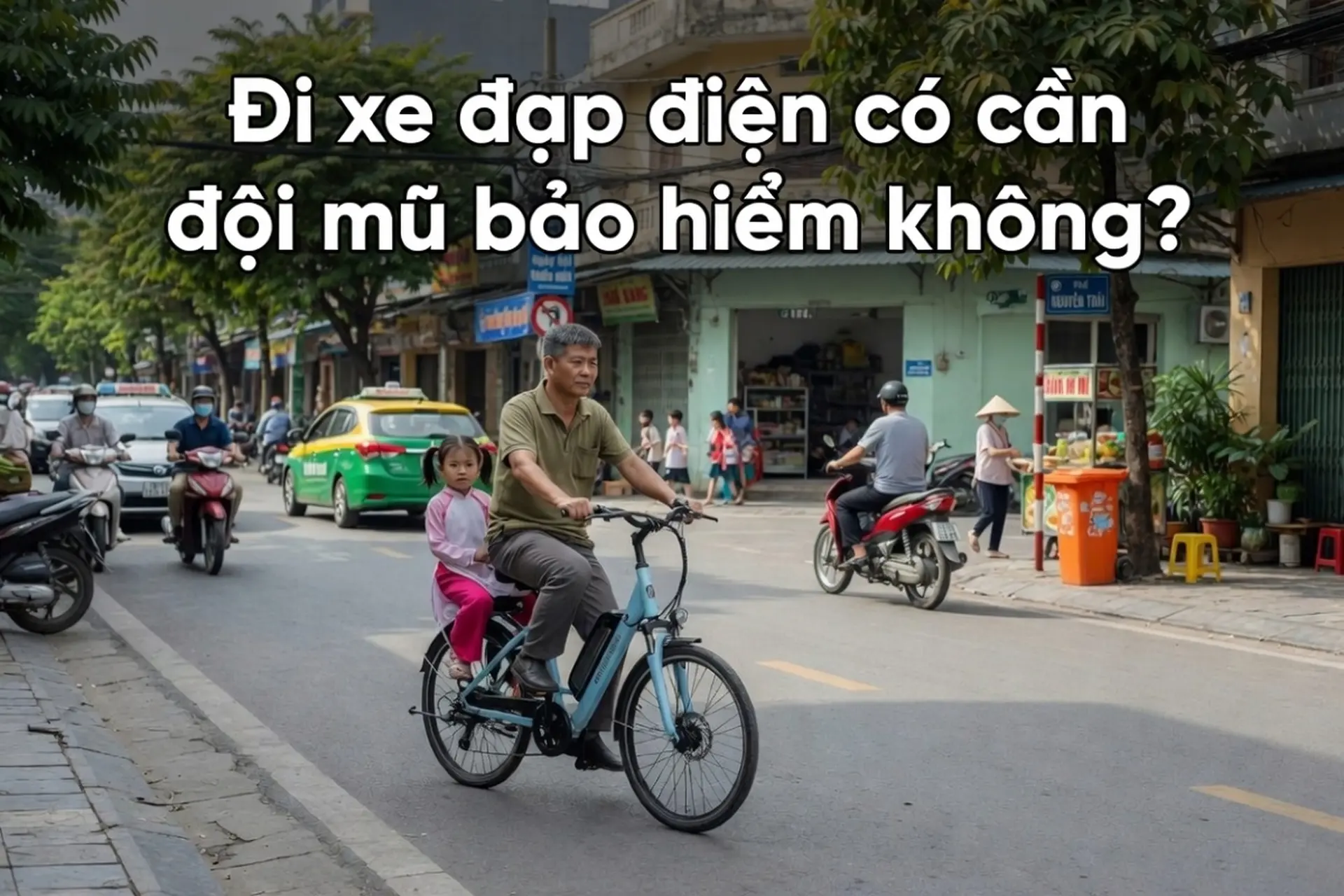 Đi xe đạp điện có cần đội mũ bảo hiểm không? Câu trả lời khiến nhiều người bất ngờ
