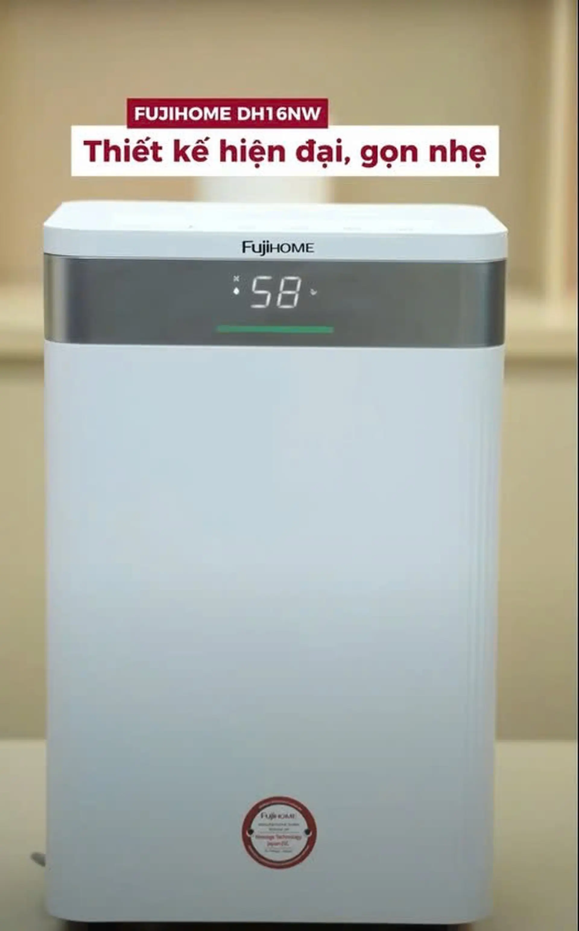 Máy hút ẩm 16 lít Fujihome DH16NW