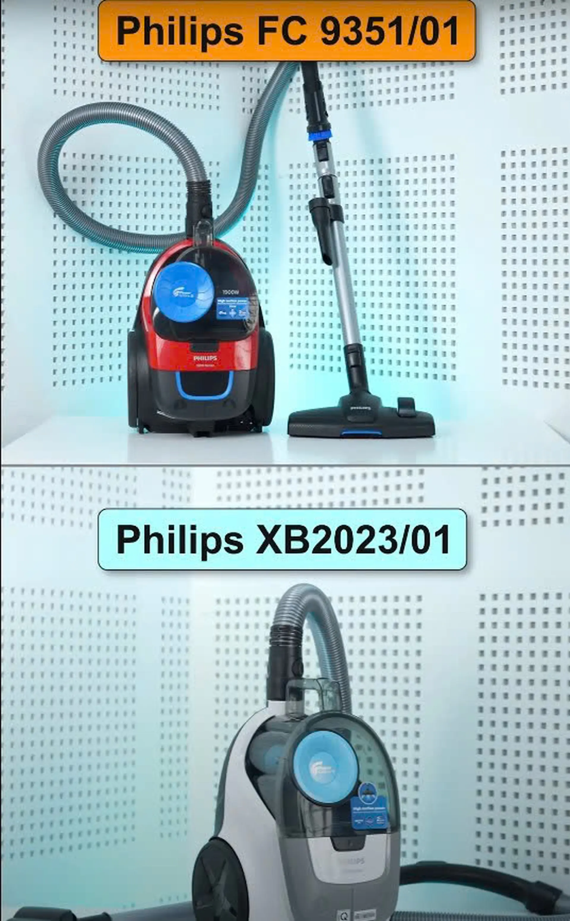 So Sánh Bộ Đôi Máy Hút Bụi Dạng Hộp Philips FC9351/01 Và Philips XB2023/01