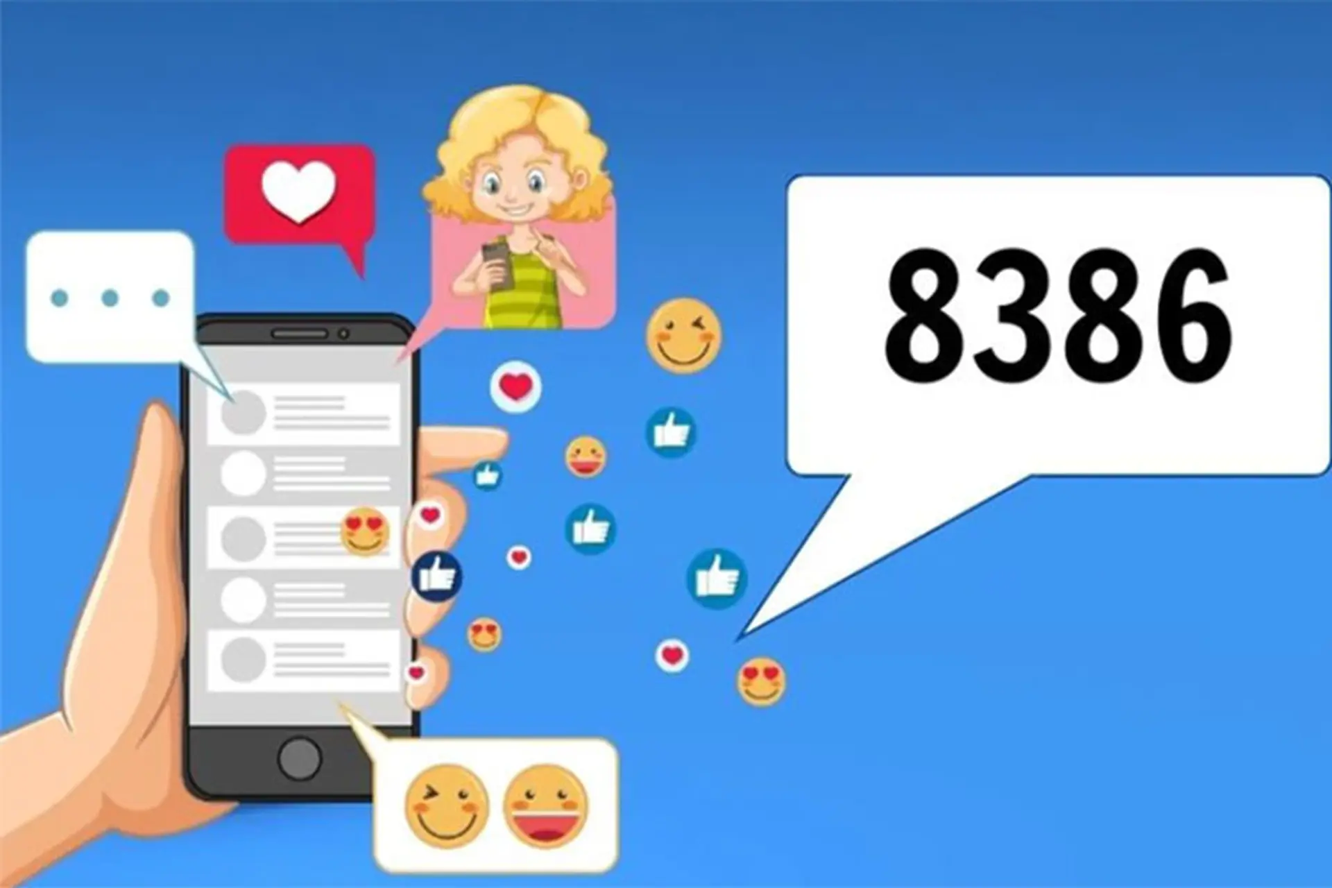 8386 là gì? Nguồn gốc và ý nghĩa của dãy số 8386 trên các nền tảng mạng xã hội