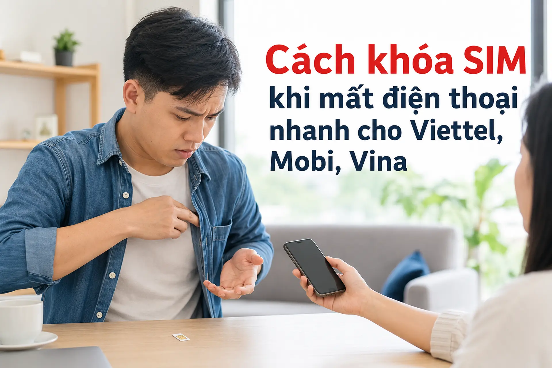 Cách khóa SIM khi mất điện thoại nhanh cho Viettel, MobiFone, VinaPhone