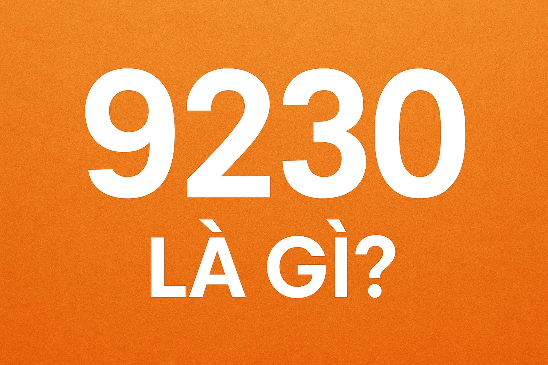 9230 là gì? Giải mã tất tần tật về con số 9230 theo phong thủy, biển số xe và tình yêu