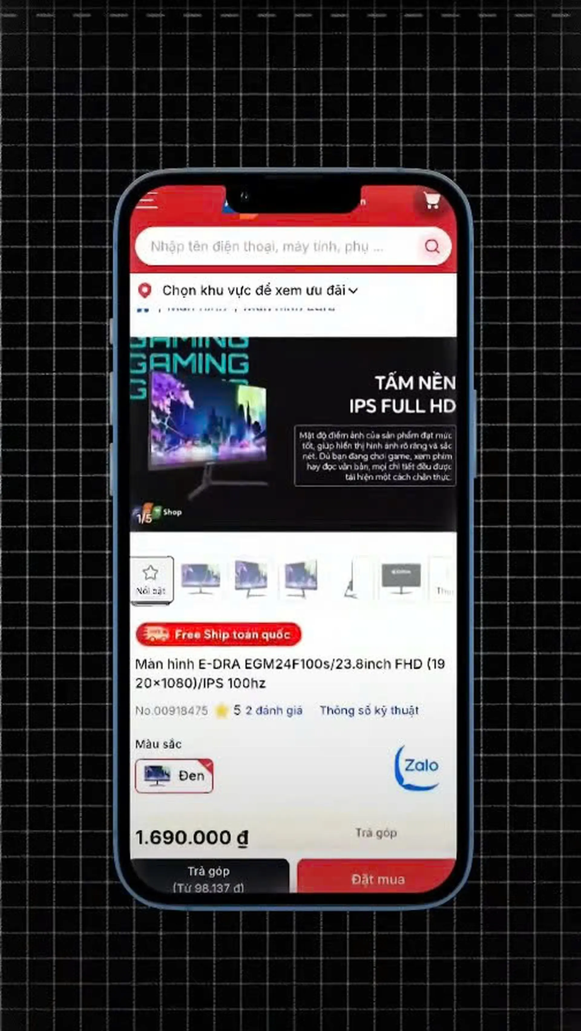 Unbox E-DRA EGM24F100S – Màn hình 100Hz mượt mà, thiết kế đẹp, giá mềm