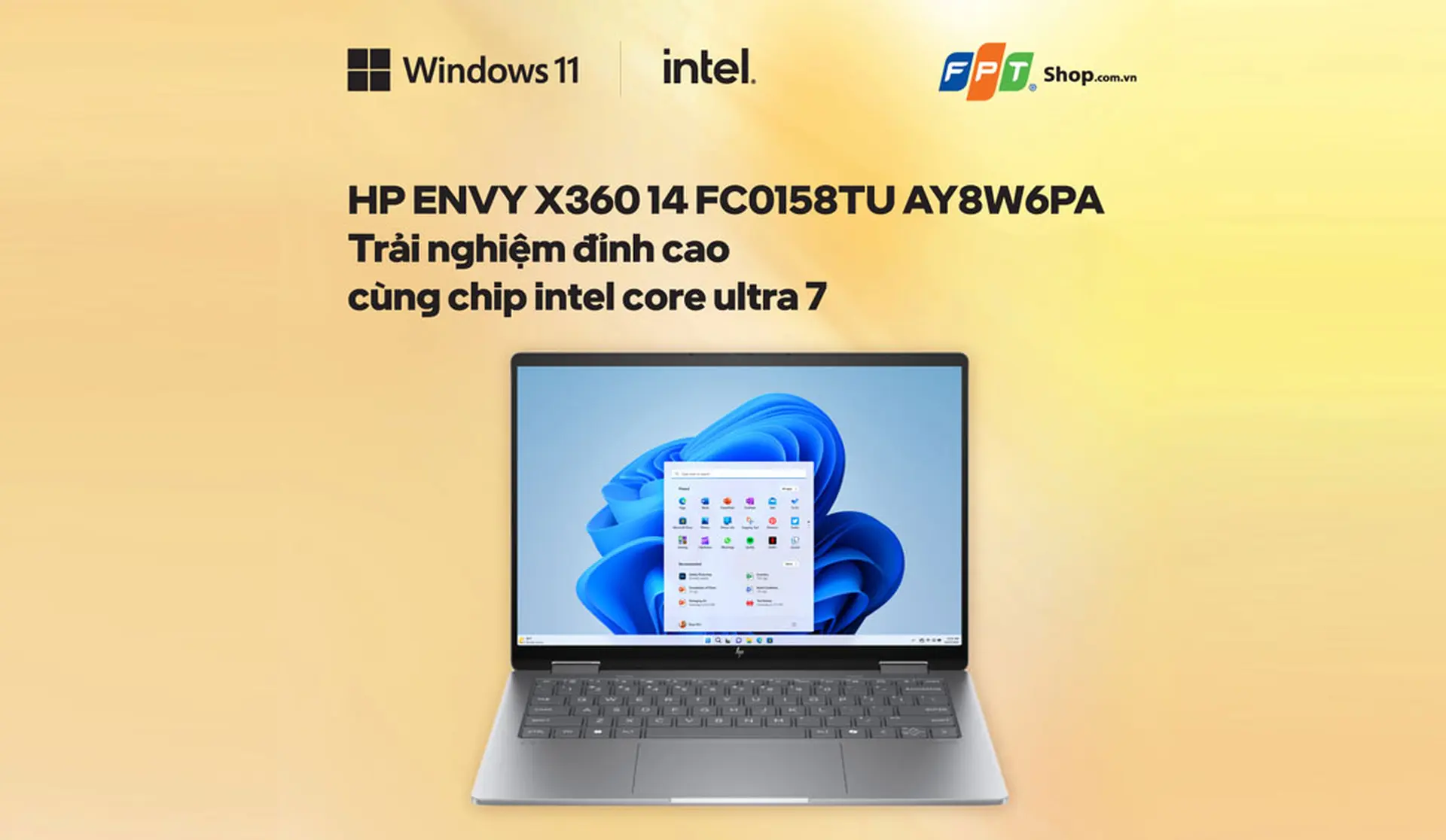 HP Envy X360 14 FC0158TU AY8W6PA - Trải Nghiệm Đỉnh Cao Cùng Chip Intel Core Ultra 7