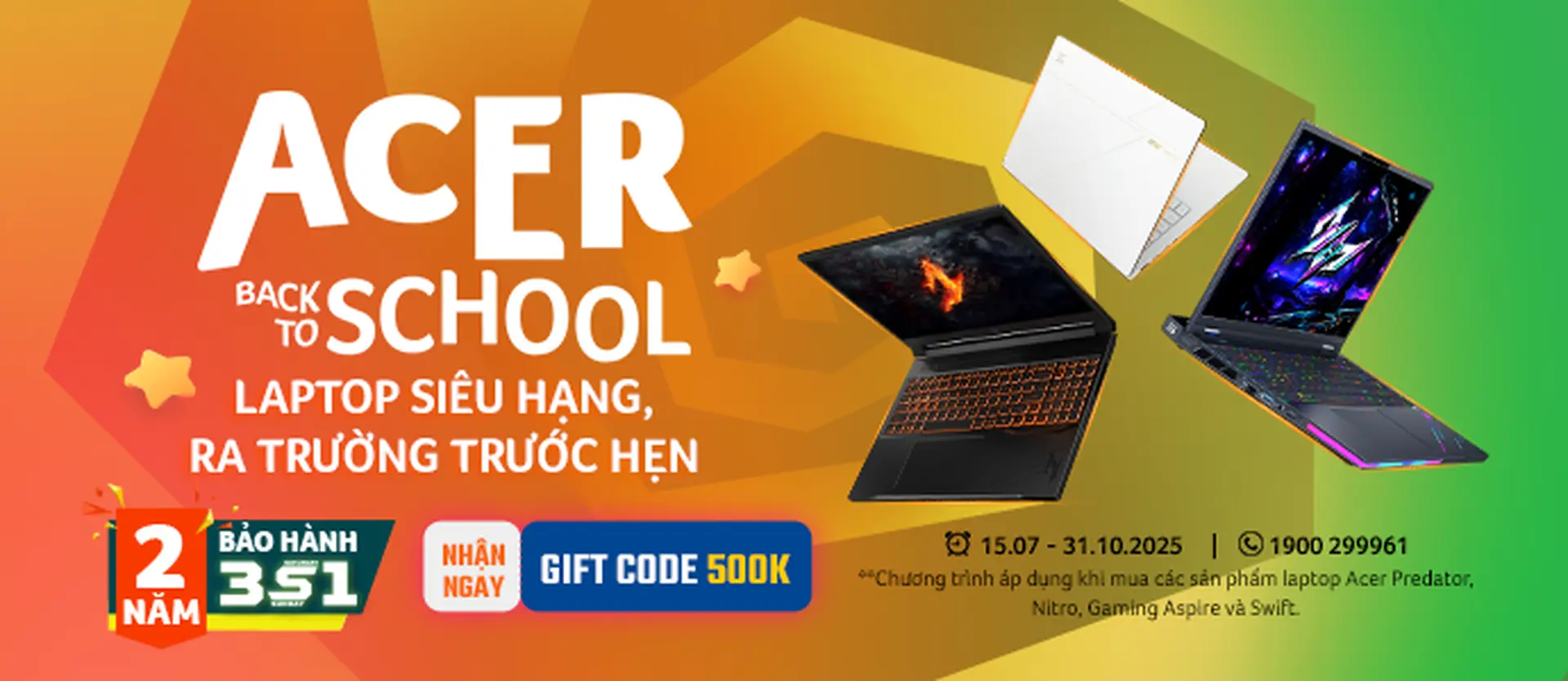 Acer Back To School 2025: Laptop Siêu Hạng - Ra Trường Trước Hẹn.