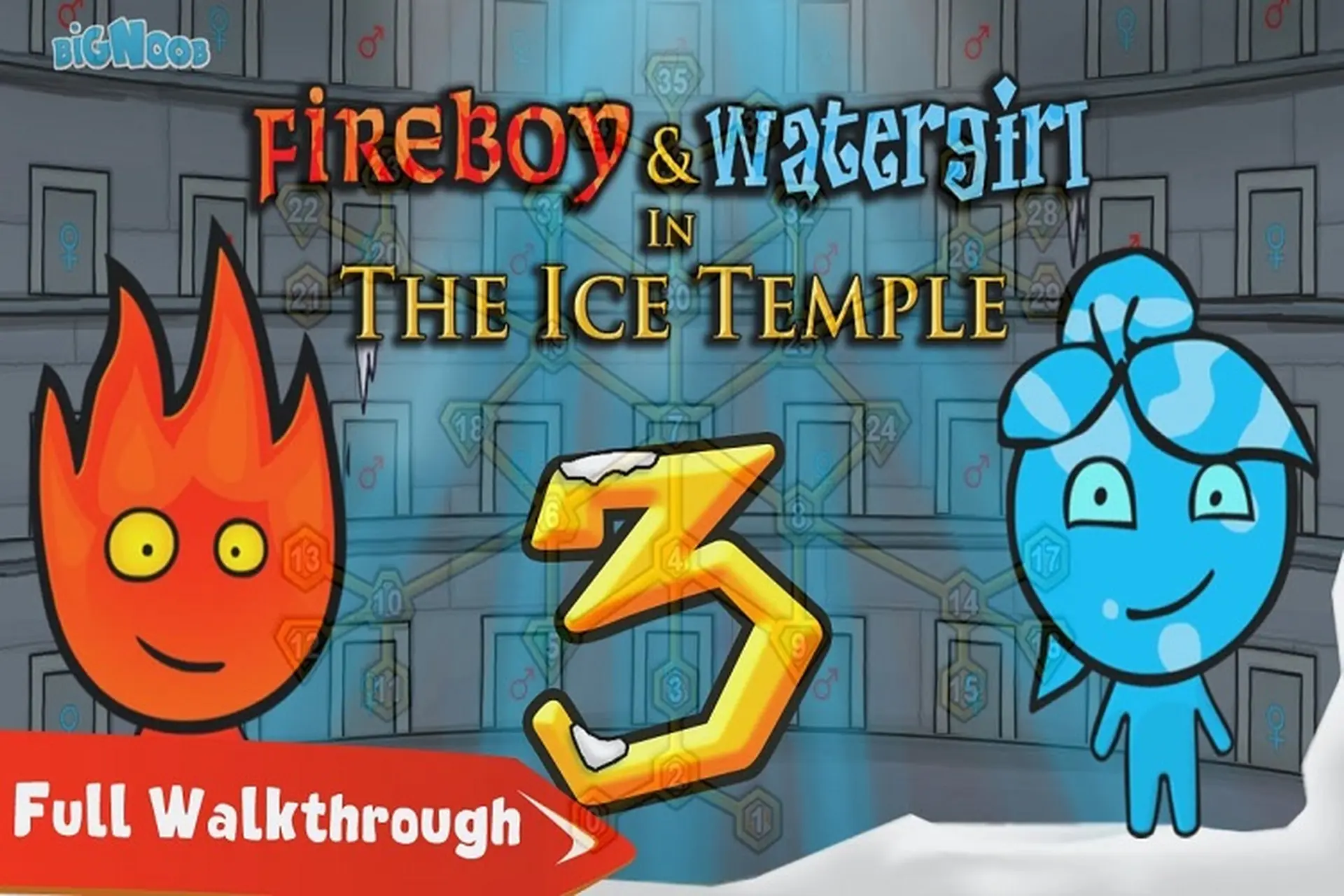 Fireboy and Watergirl 3: Ice Temple - Khám phá ngôi đền băng với những thử thách hấp dẫn và đầy trí tuệ