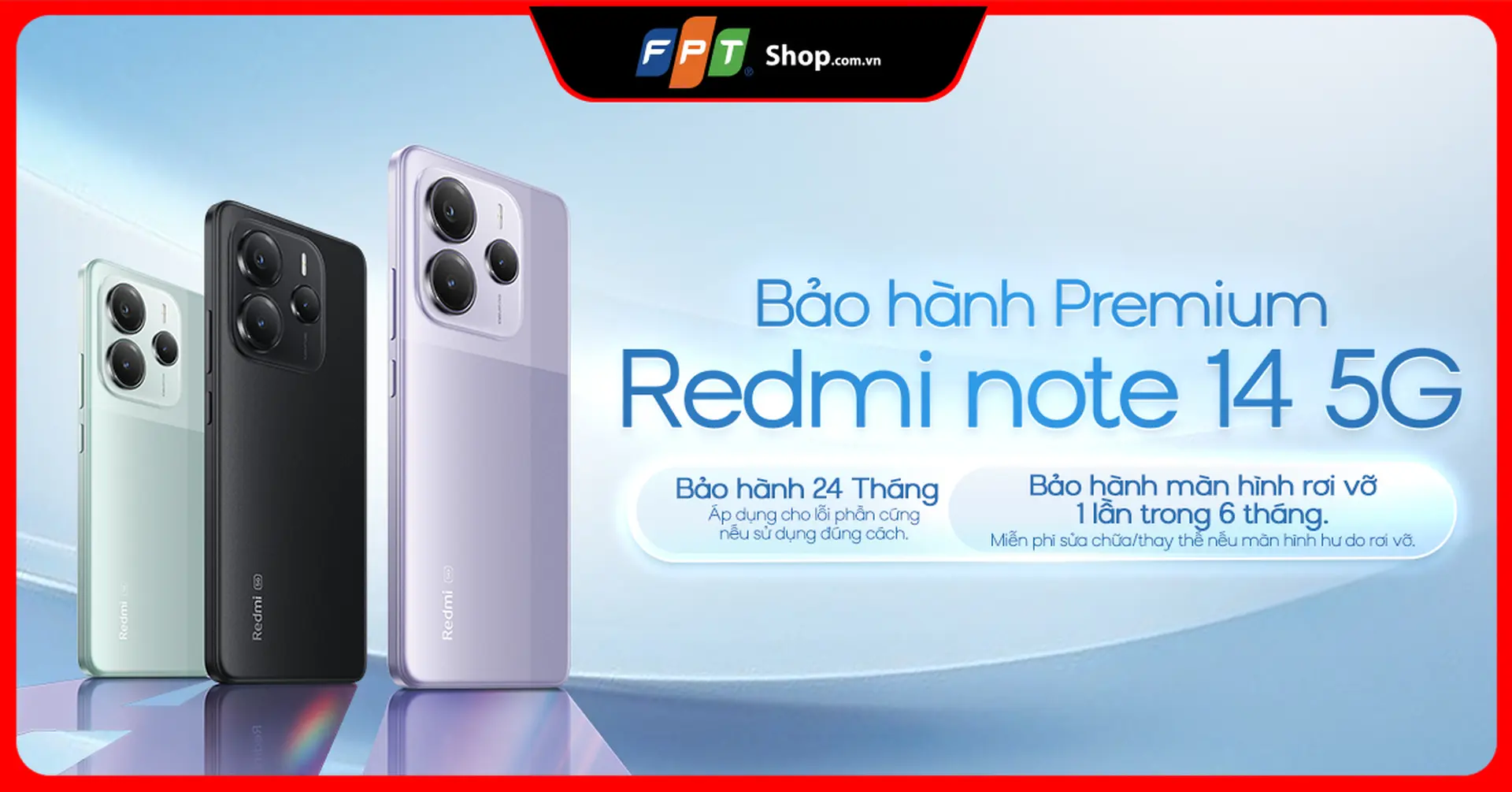 Ưu đãi bảo hành Premium dành cho Redmi Note 14 5G