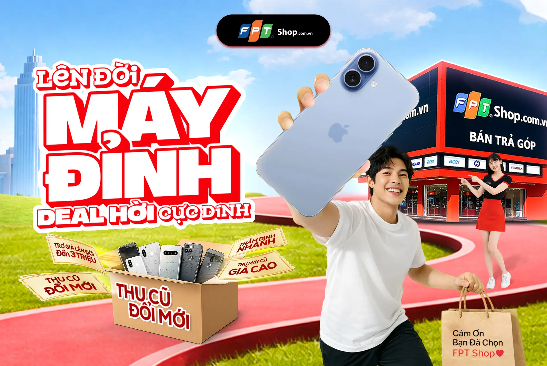 FPT Shop cam kết thu cũ iPhone giá tốt - Chênh là bù ngay