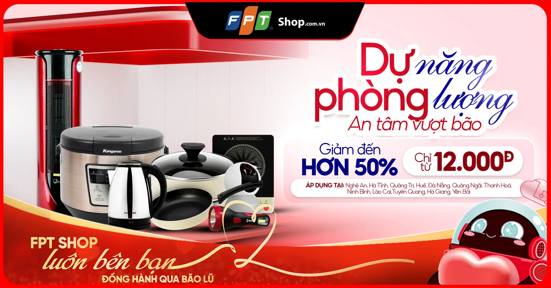 FPT Shop chung tay san sẻ, nhẹ gánh lo toan cùng bà con vùng bão lũ
