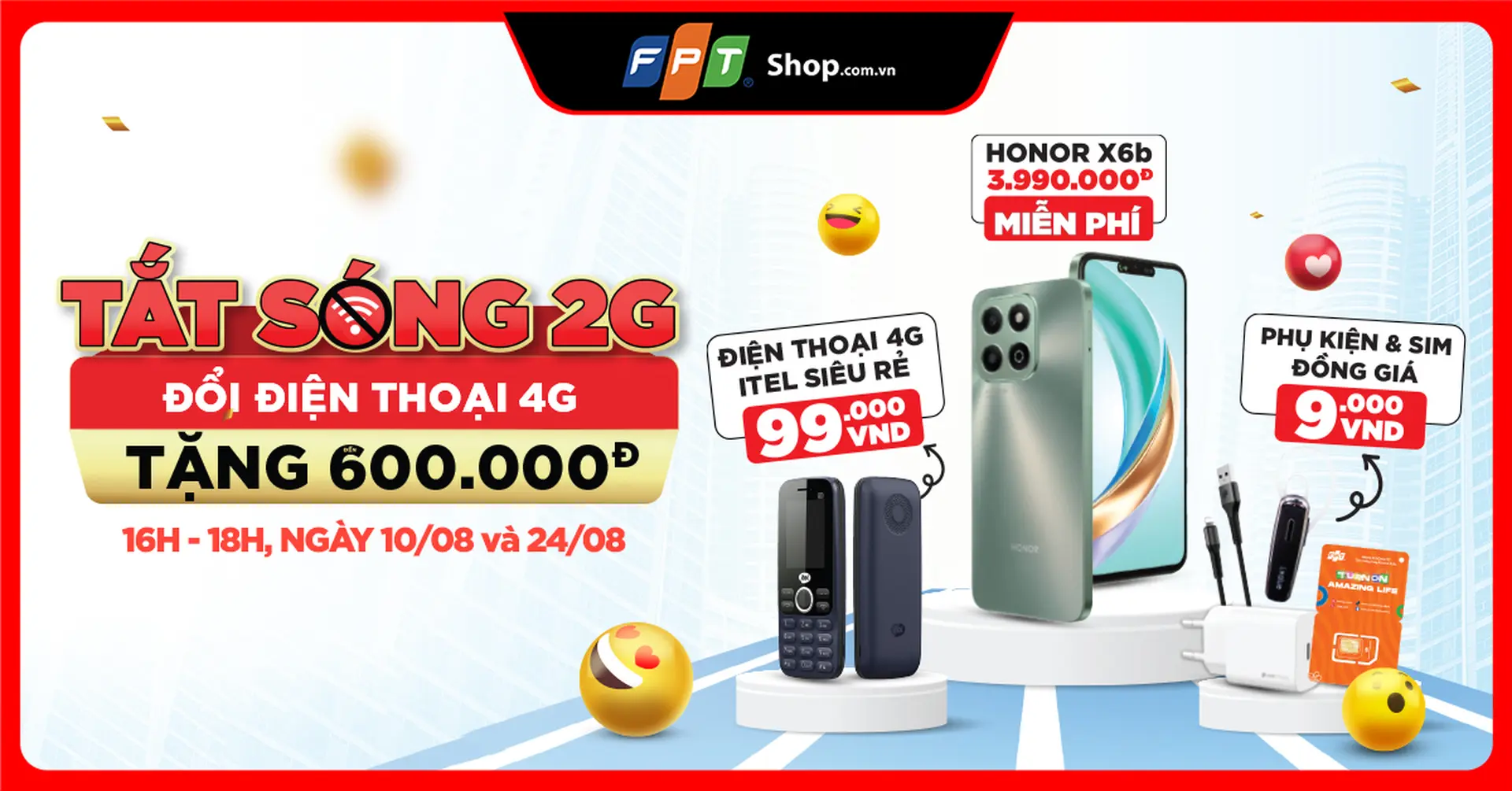 Ngày hội thu cũ đổi mới - FPT Shop triển khai chương trình: Tắt sóng 2G, đổi điện thoại 4G
