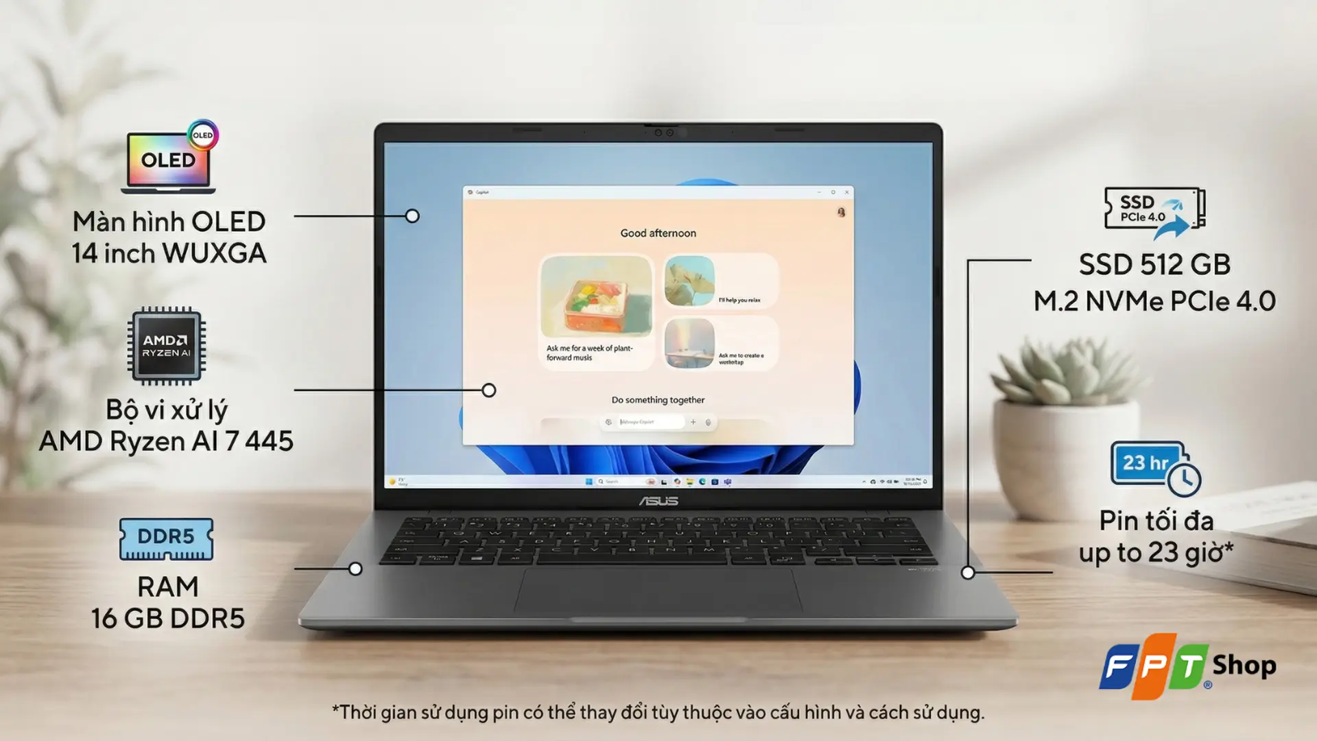 Asus Vivobook S14 là lựa chọn sáng giá nếu bạn muốn một chiếc máy gọn, hiện đại và có cấu hình mới