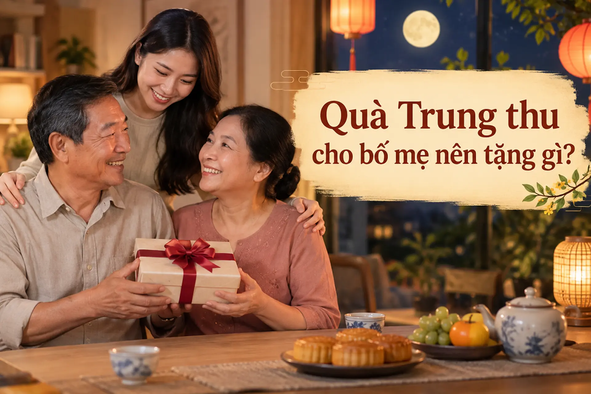 Quà Trung thu cho bố mẹ nên tặng gì? Gợi ý 9 món quà ý nghĩa thay lời yêu thương mùa đoàn viên