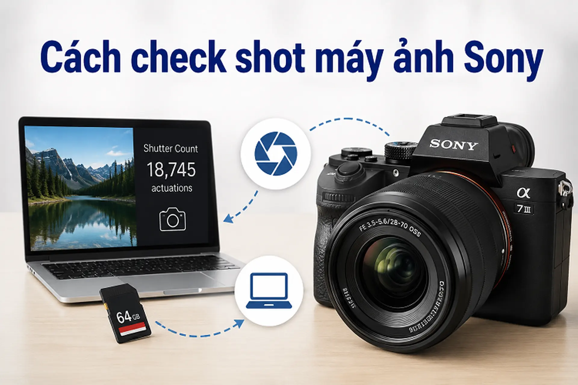 Hướng dẫn cách check shot máy ảnh Sony nhanh chóng, chính xác chỉ với vài thao tác ngay tại nhà