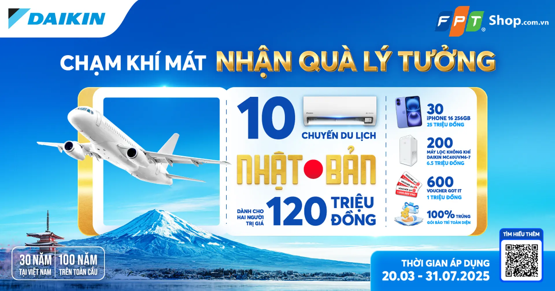 Chạm khí mát - Nhận quà lý tưởng cùng máy lạnh Daikin 