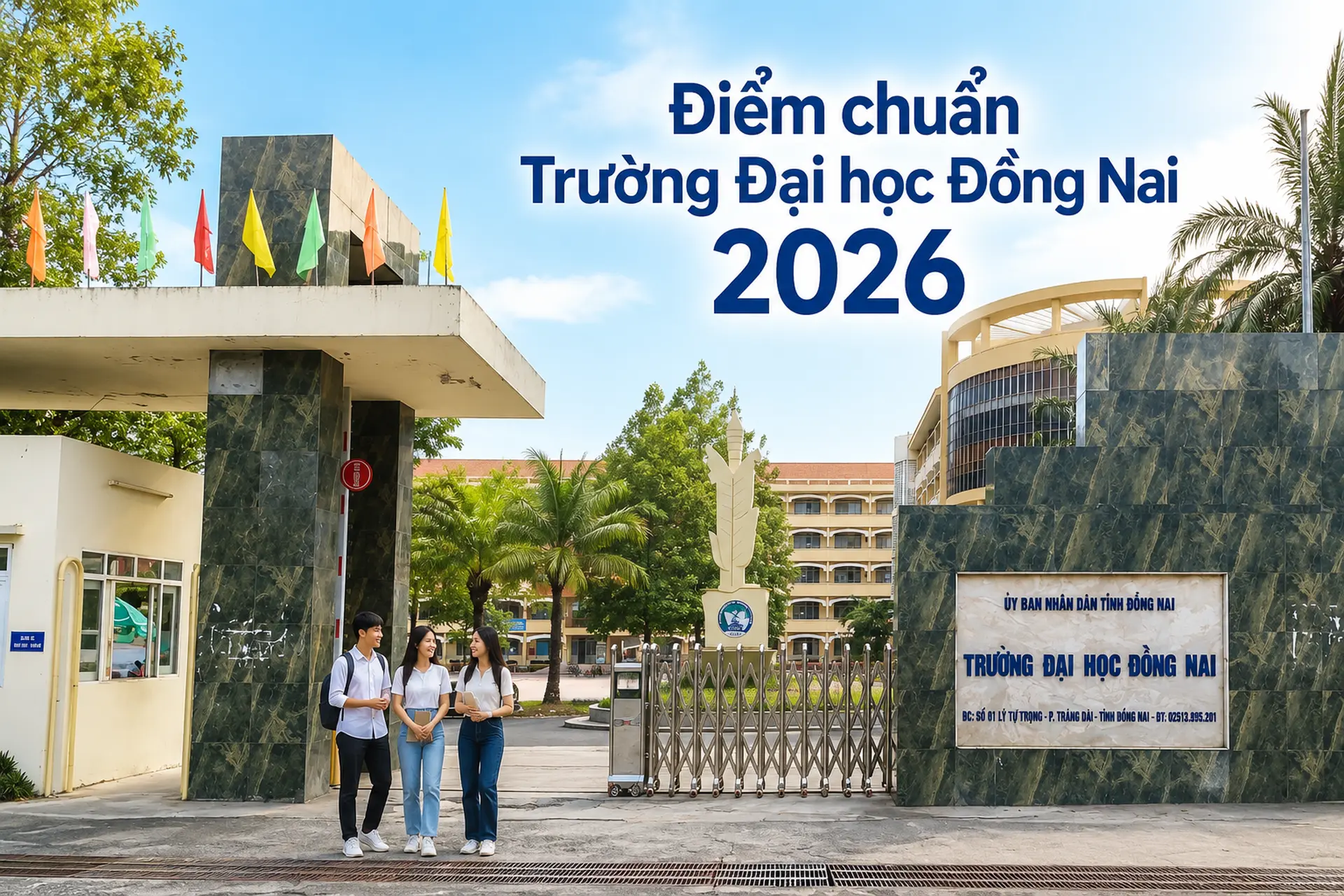 Điểm chuẩn Trường Đại học Đồng Nai 2026: Sư phạm Toán dẫn đầu 26,04 điểm