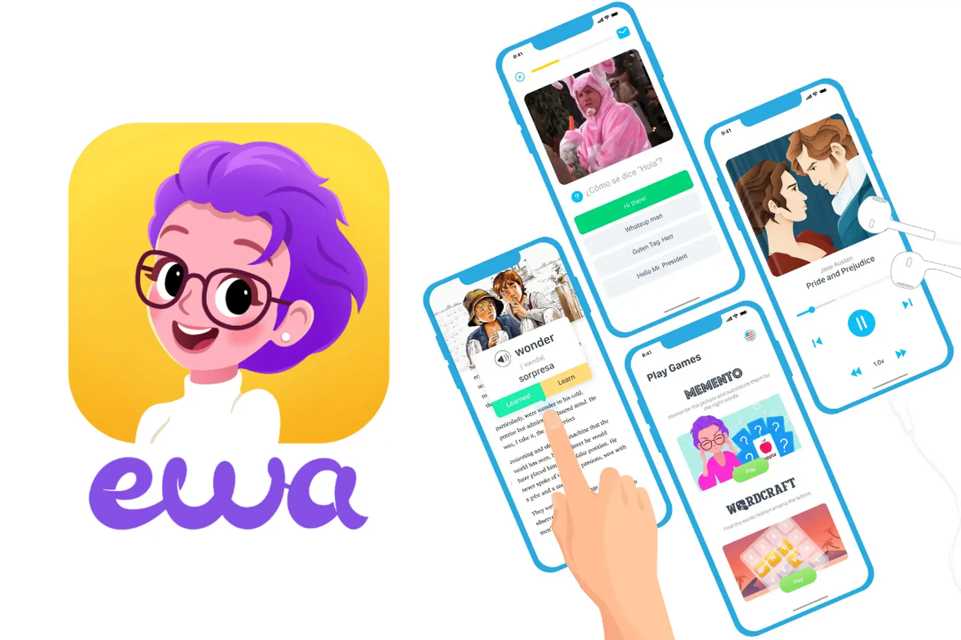 EWA English: Học tiếng Anh qua phim và sách chưa bao giờ dễ đến thế