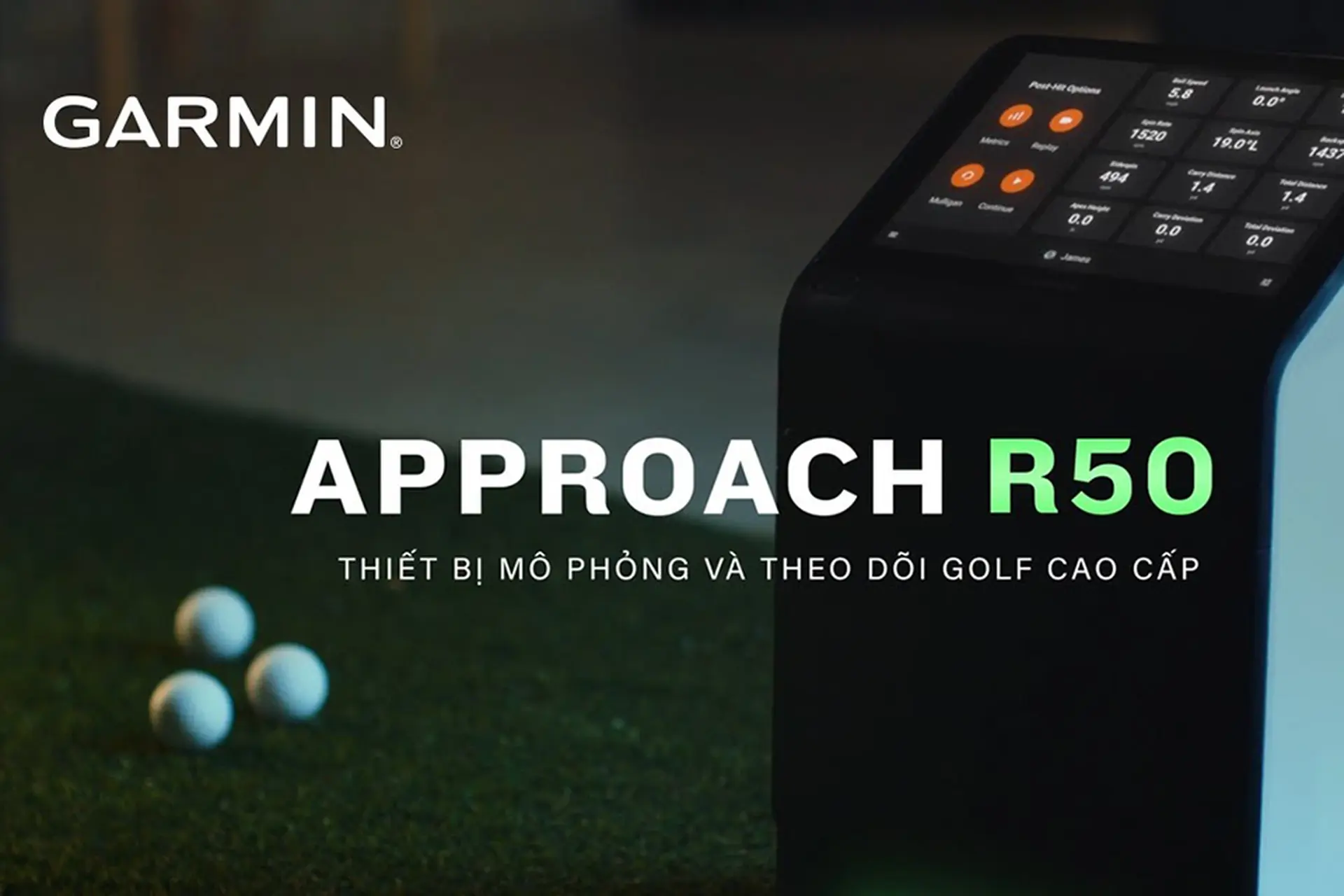 Garmin Việt Nam ra mắt Approach R50 – thiết bị mô phỏng và đo phóng golf cao cấp thế hệ mới