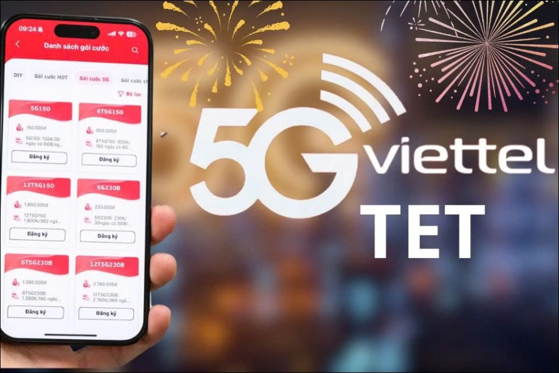 Gói cước 5G Tết 2026 ưu đãi data khủng, tốc độ cao, giá tốt cho người dùng dịp Tết