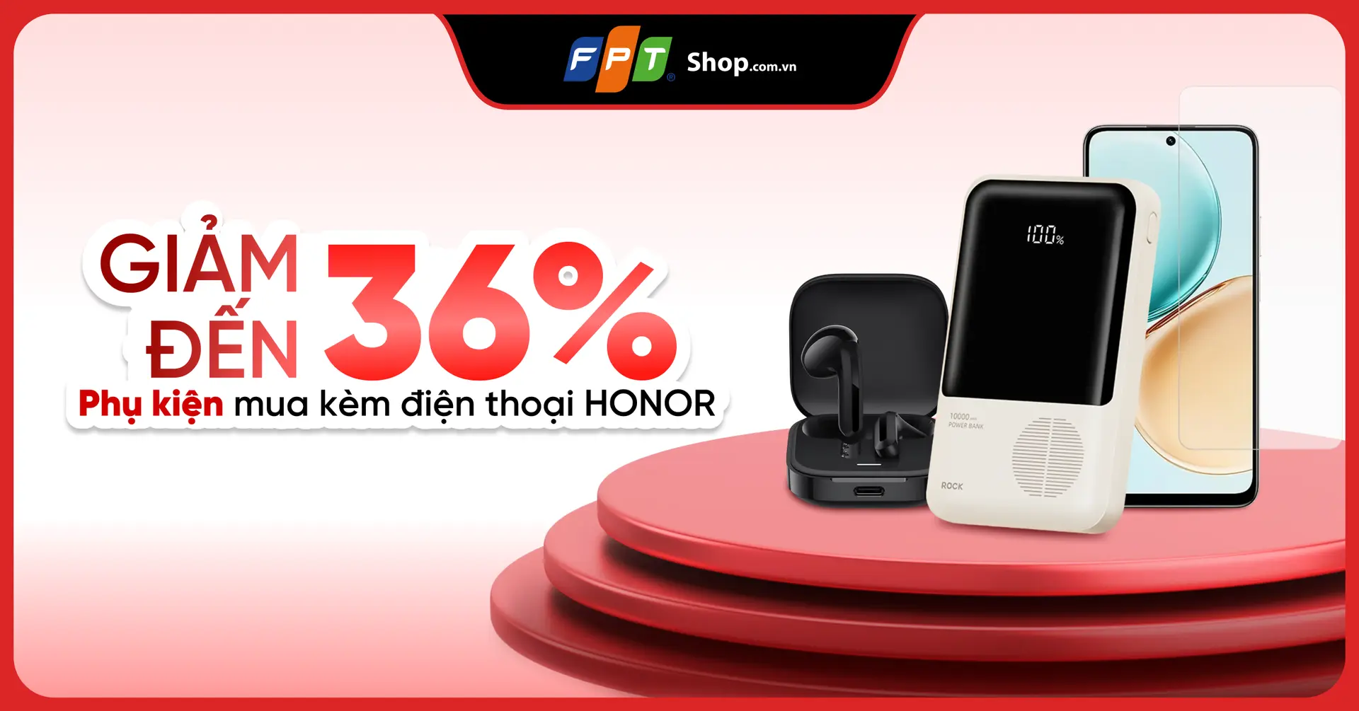 Giảm đến 36% combo phụ kiện mua kèm điện thoại HONOR 